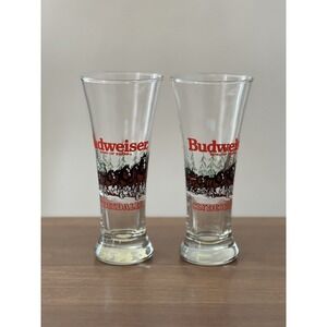 Budweiser Clydesdale Pilsner Glass Vintage 1989 King Of Beers Beer Glass ManCave